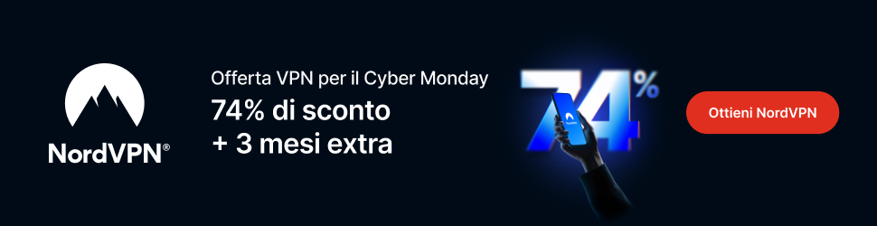 Banner promozionale Cyber Monday formato 970x250 per campagne affiliate